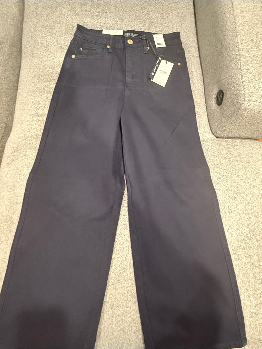 Judy Blue Wide-Leg High-Rise Jeans in Navy
